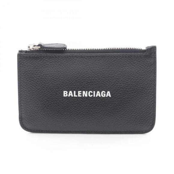 BALENCIAGA Black Leather Card Holder - Picture 1 of 6